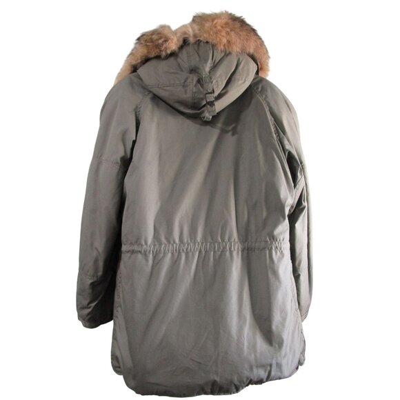 Vintage USAF Extreme Cold Weather Flying Jacket N-3BFur Lined Snorkel Hood GUC X - Picture 4 of 16
